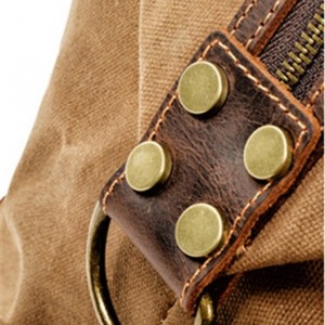 TP4 WaxCover Holdall Vintage™ Sac de voyage et de week-end pratique. Coton ciré épais et cuir naturel. Unisexe. 4 couleurs